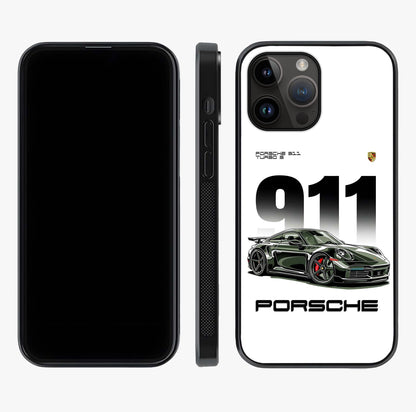 911 Turbo Dominance Glass Case displayed upright for full design visibility and premium finish.