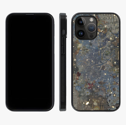 Aesthetic Astrolophia Glass Case displayed upright for full design visibility and premium finish.