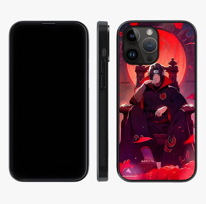 Blood Moon Sovereign Glass Case displayed upright for full design visibility and premium finish.