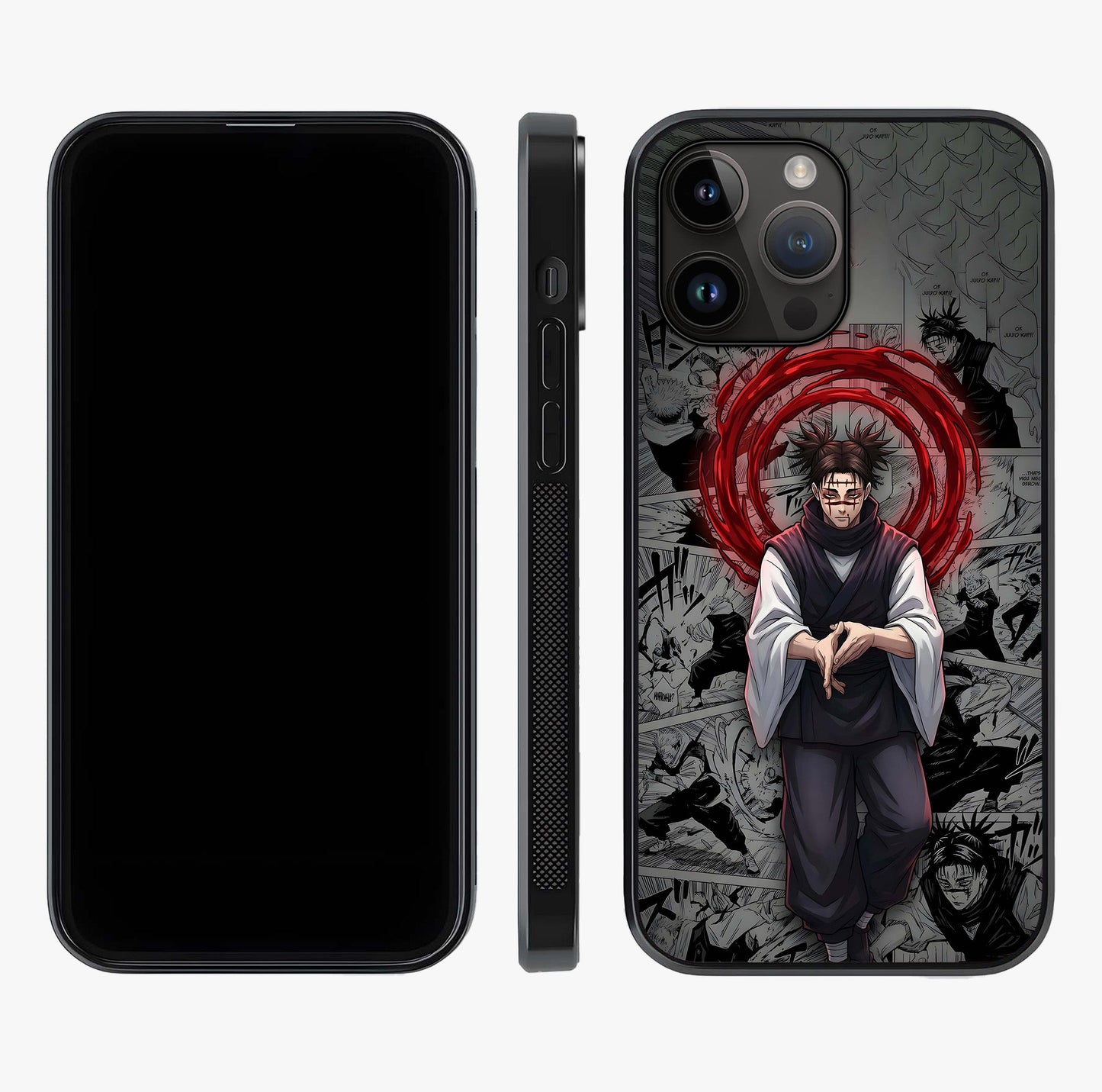 Cursed Ritual Ascension Glass Case displayed upright for full design visibility and premium finish.