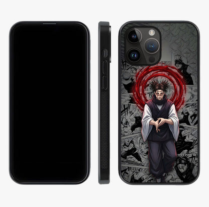 Cursed Ritual Ascension Glass Case displayed upright for full design visibility and premium finish.