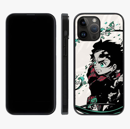 Demon Slayer Glass Case displayed upright for full design visibility and premium finish.