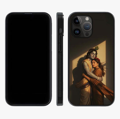 Divine Eternal Love Glass Case displayed upright for full design visibility and premium finish.