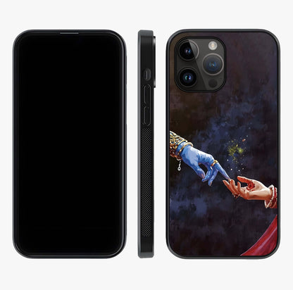 Divine Touch Eternal Glass Case displayed upright for full design visibility and premium finish.