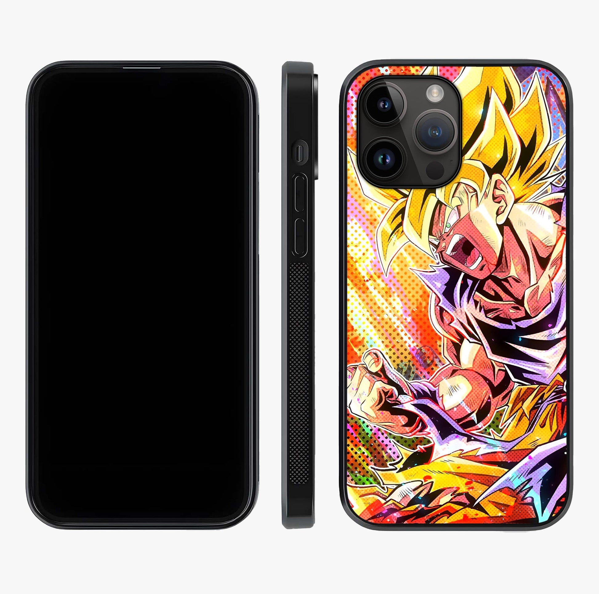 Firing Goku Glass Case displayed upright for full design visibility and premium finish.
