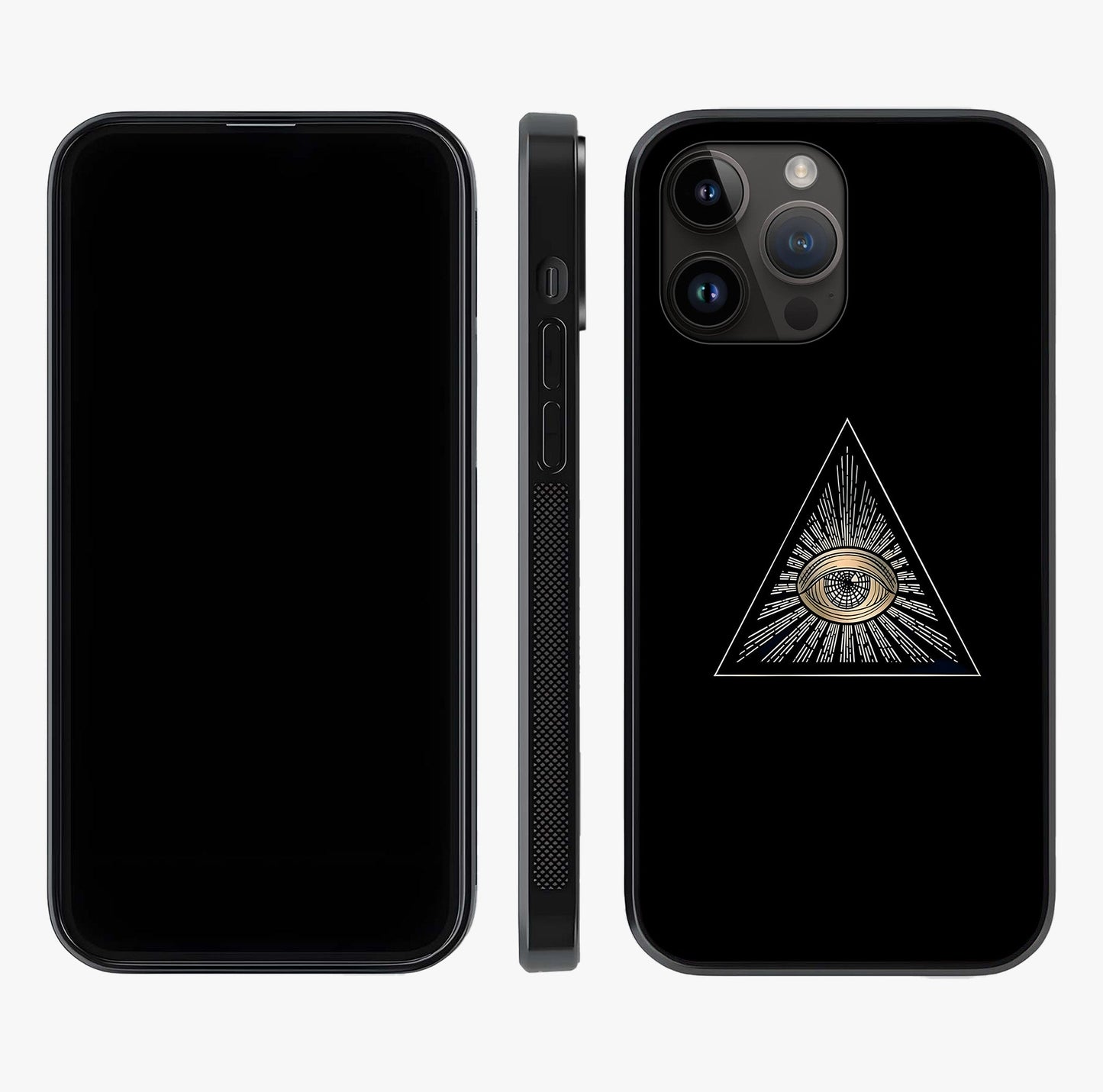 Illuminati Evil Glass Case displayed upright for full design visibility and premium finish.
