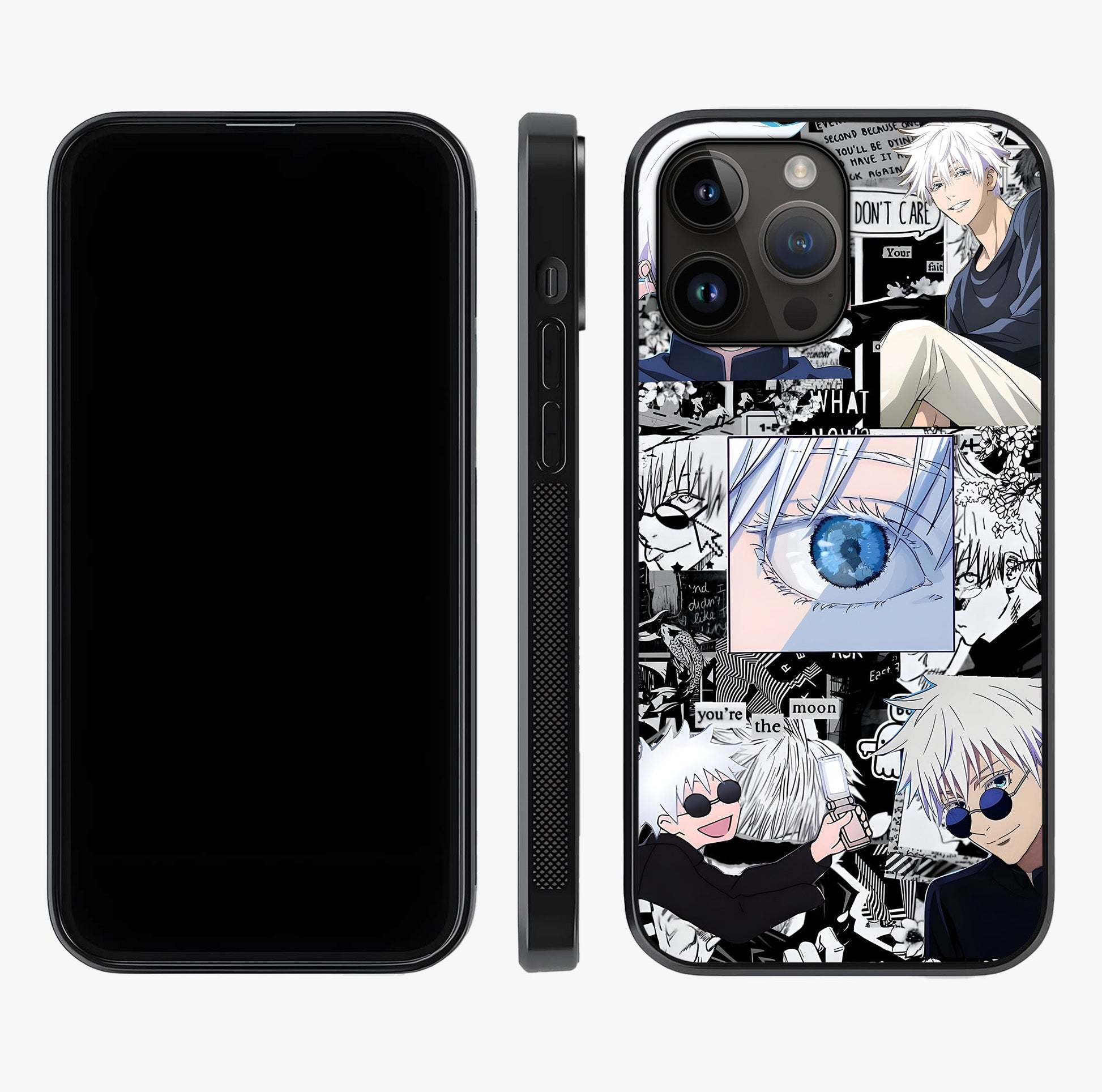 Infinity Sorcerer Chaos Glass Case displayed upright for full design visibility and premium finish.