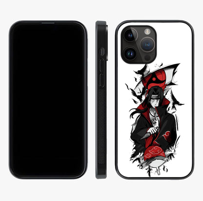 Itachi Sharingan Glass Case displayed upright for full design visibility and premium finish.