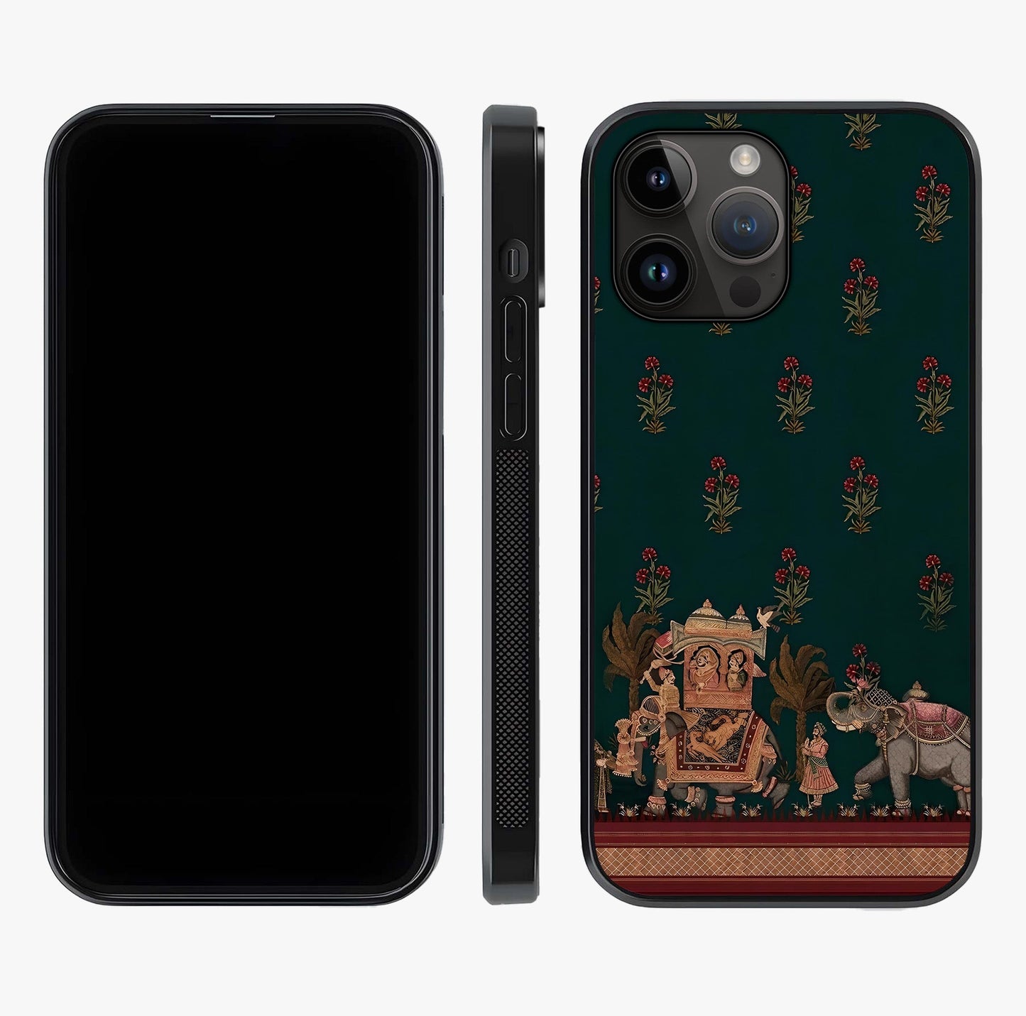 Macmerise Glass Case displayed upright for full design visibility and premium finish.