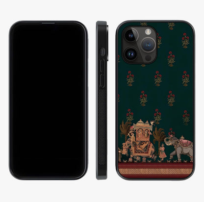 Macmerise Glass Case displayed upright for full design visibility and premium finish.