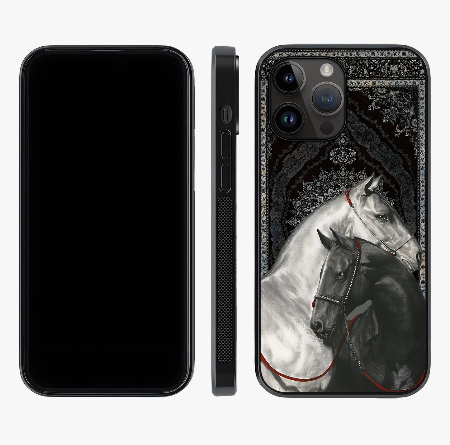 Majestic Ride Legacy Glass Case displayed upright for full design visibility and premium finish.