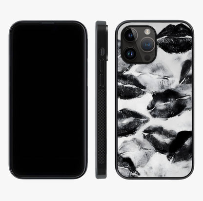 Midnight Kiss Marks Glass Case displayed upright for full design visibility and premium finish.