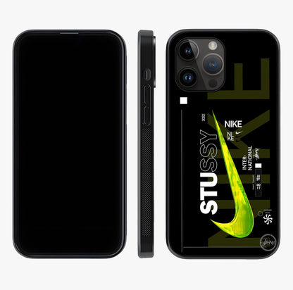 Neon Street Edition Glass Case displayed upright for full design visibility and premium finish.