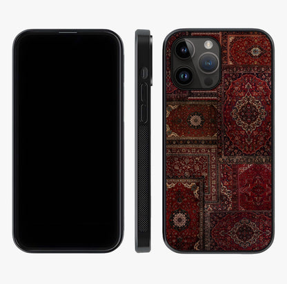 Persian Velvet Tale Glass Case displayed upright for full design visibility and premium finish.