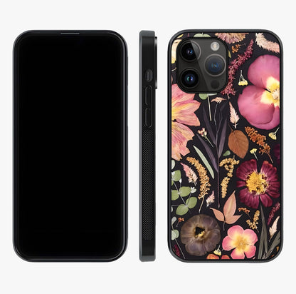 Petal Dream Tapestry Glass Case displayed upright for full design visibility and premium finish.
