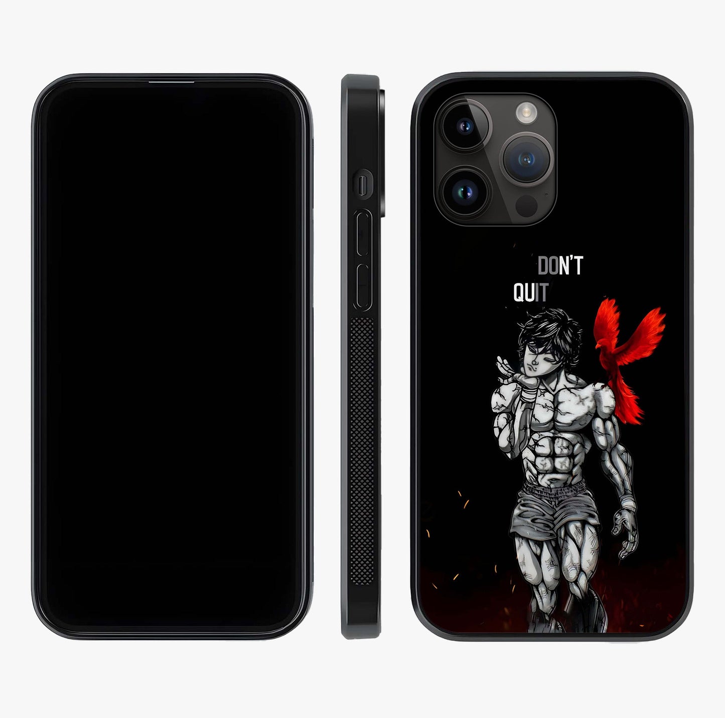 Rise Beyond Limits Glass Case displayed upright for full design visibility and premium finish.