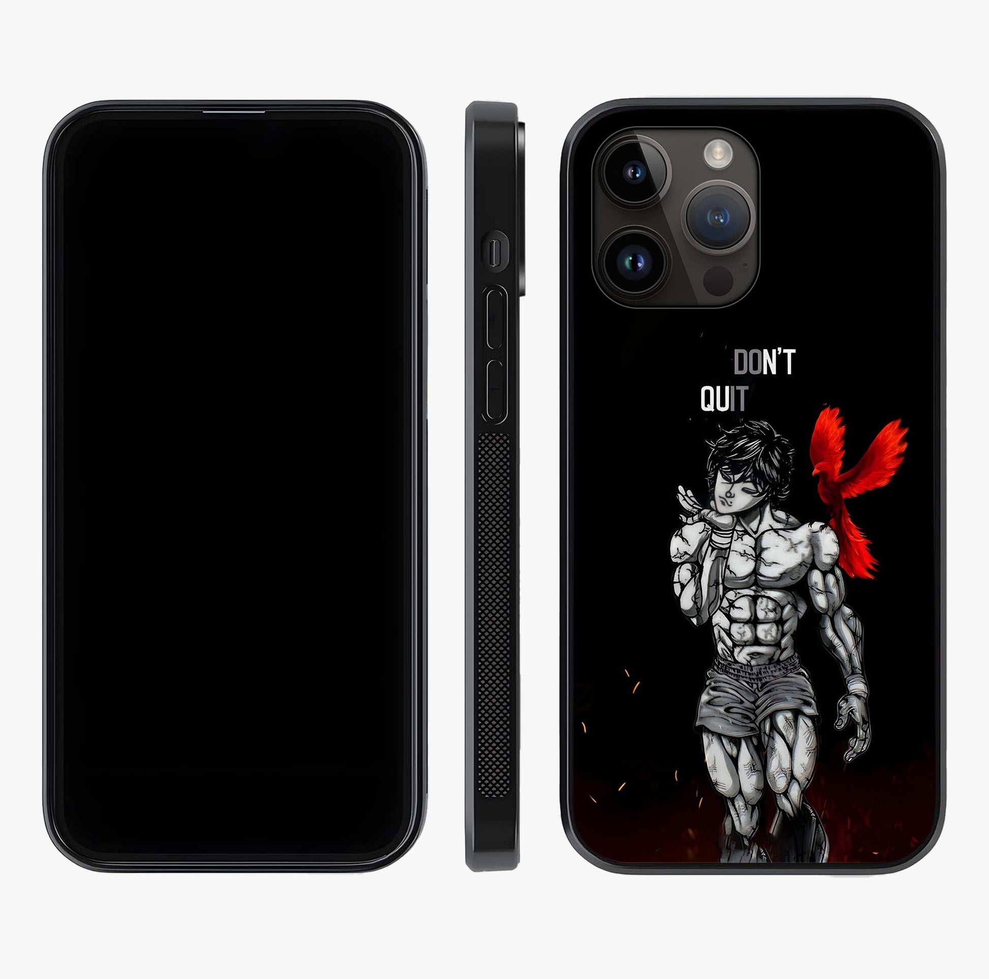 Rise Beyond Limits Glass Case displayed upright for full design visibility and premium finish.