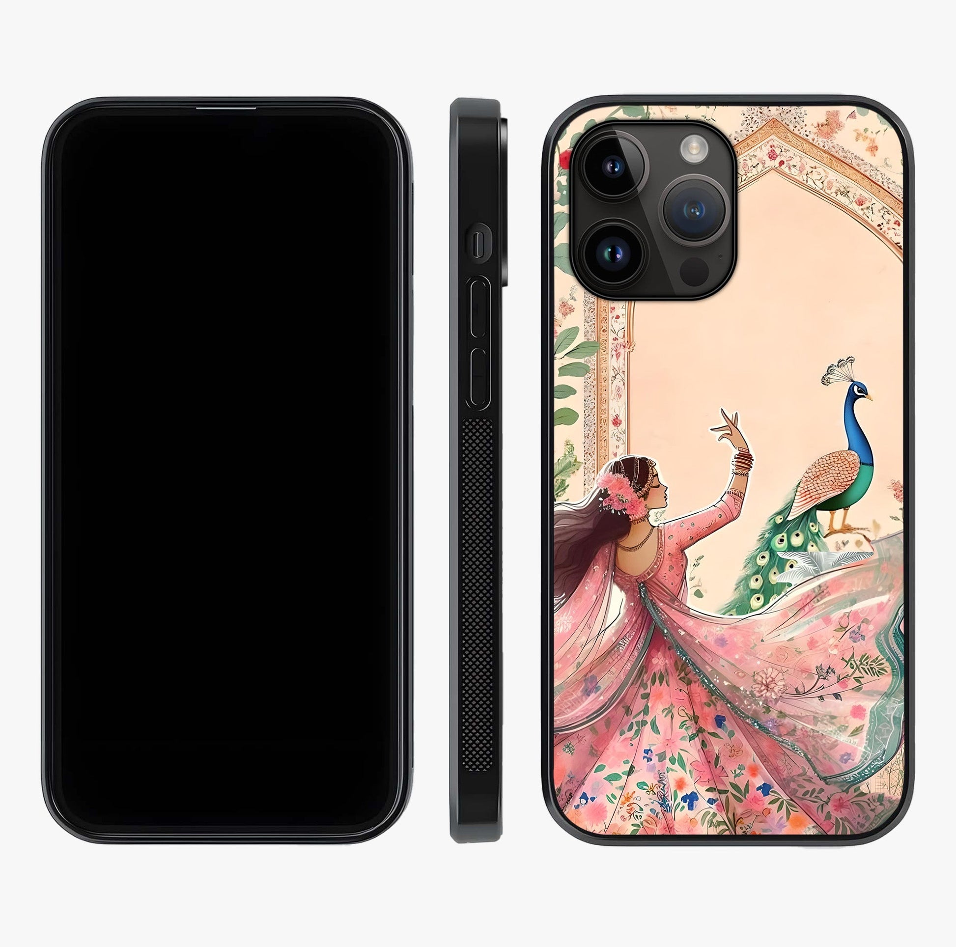 Royal Grace Muse Glass Case displayed upright for full design visibility and premium finish.