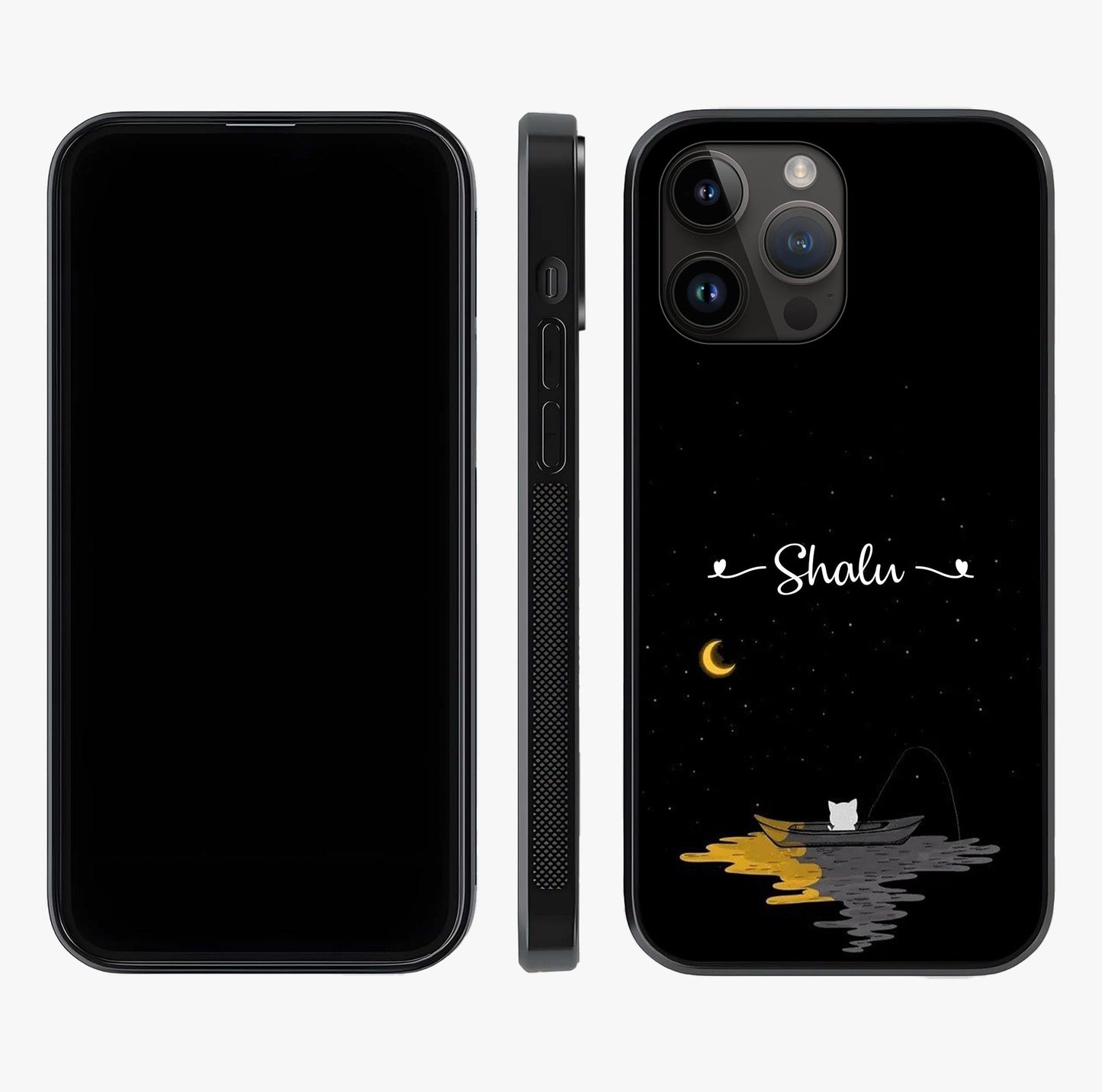 Silent Night Row Glass Case displayed upright for full design visibility and premium finish.