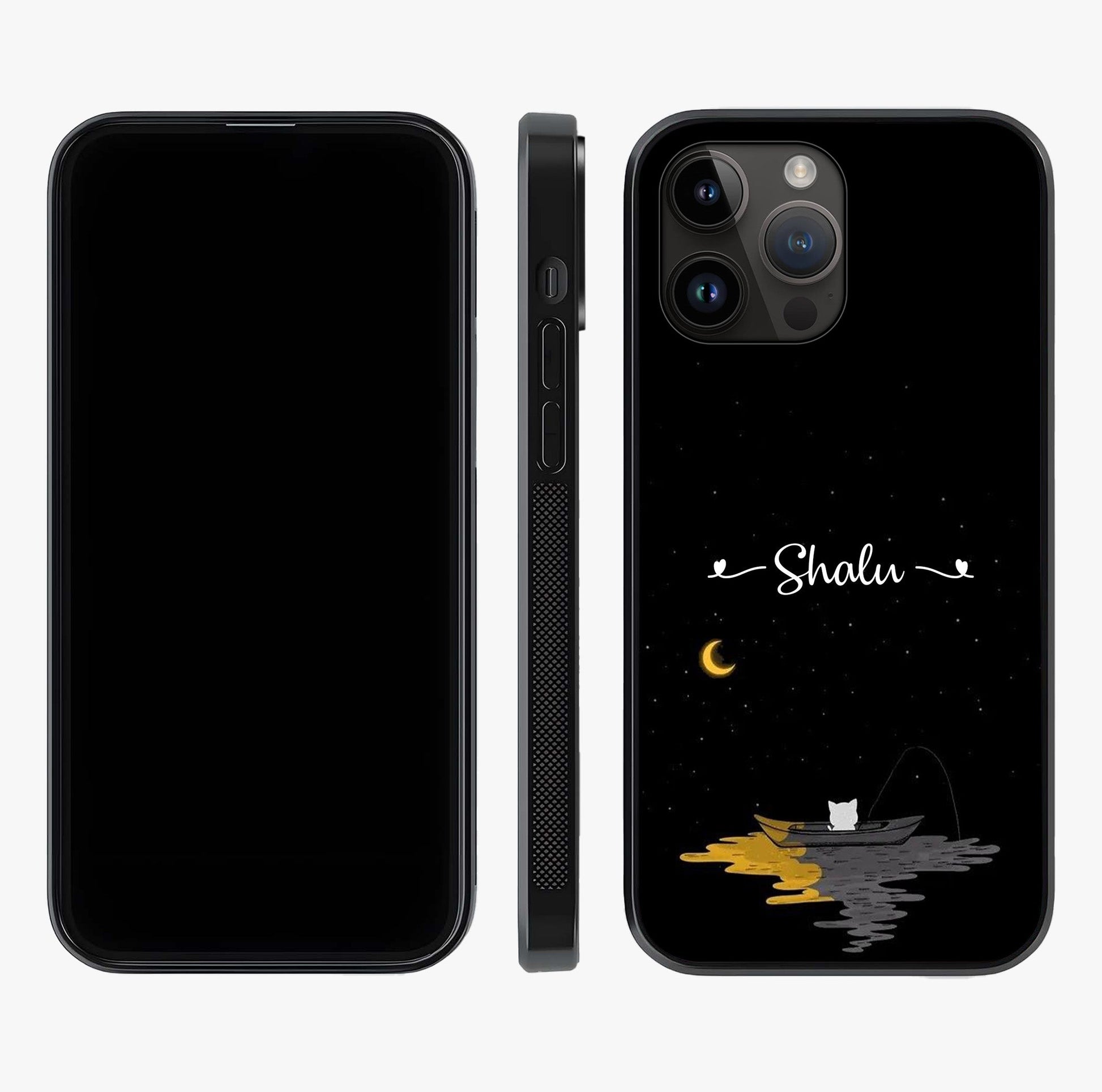 Silent Night Row Glass Case displayed upright for full design visibility and premium finish.