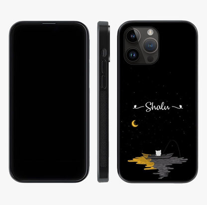 Silent Night Row Glass Case displayed upright for full design visibility and premium finish.