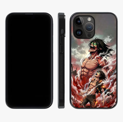 Titan Awakening Fury Glass Case displayed upright for full design visibility and premium finish.