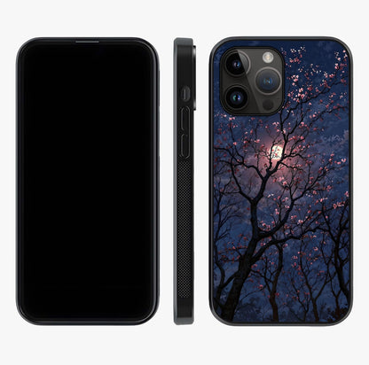 Twilight Sakura Serenade Glass Case displayed upright for full design visibility and premium finish.