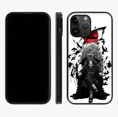 Uchiha Shadow Throne Glass Case displayed upright for full design visibility and premium finish.