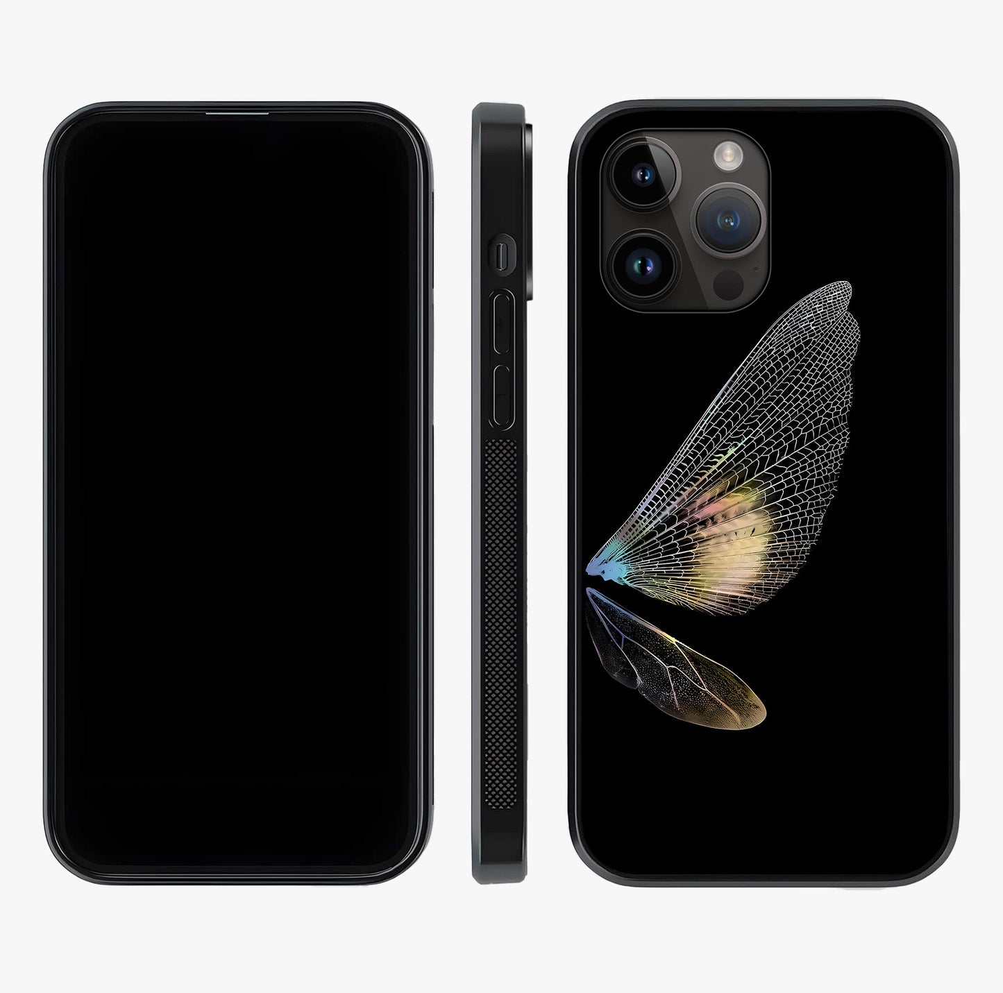 Whispers Of Wings Glass Case displayed upright for full design visibility and premium finish.