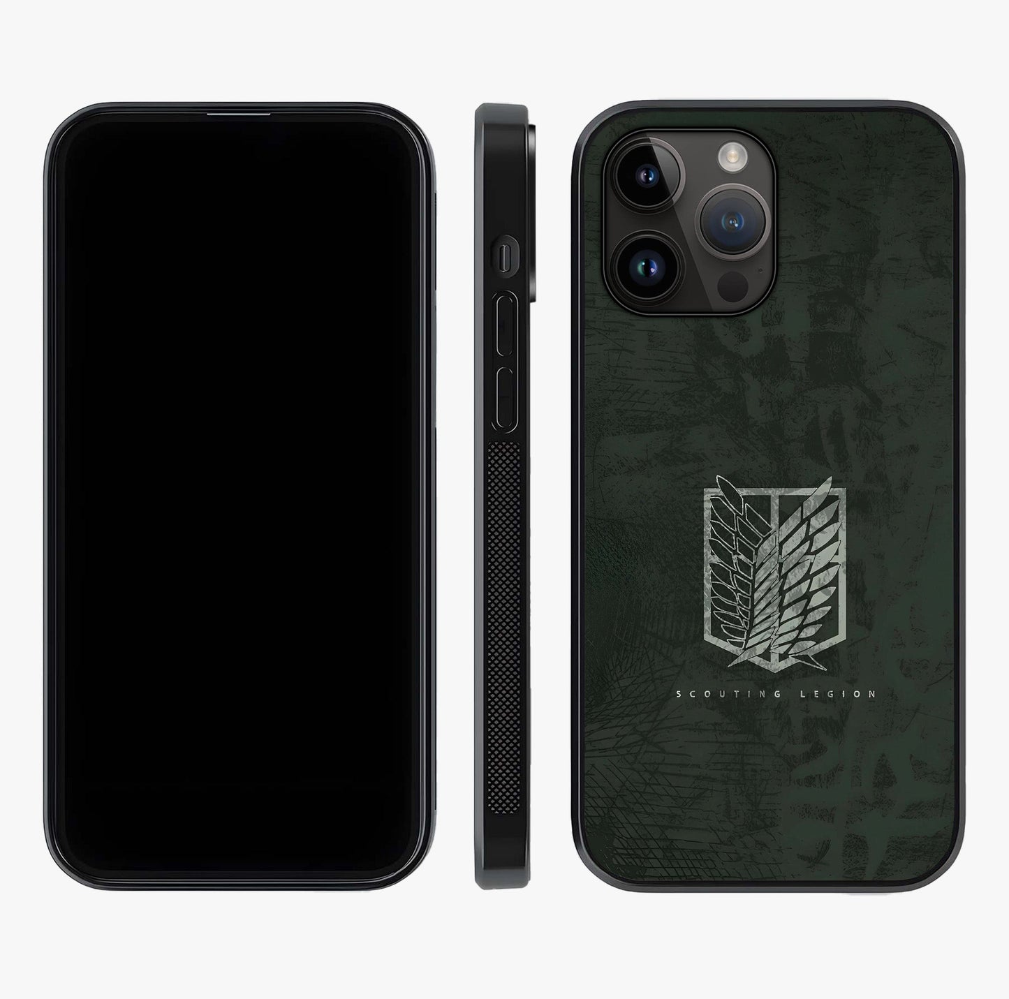 Wings Of Freedom Glass Case displayed upright for full design visibility and premium finish.