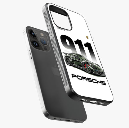 911 Turbo Dominance Glass Case laid diagonally highlighting side profile, edges and glossy glass shine.