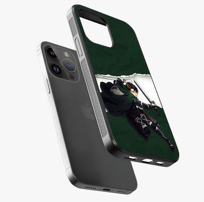 Emerald War Vanguard Glass Case laid diagonally highlighting side profile, edges and glossy glass shine.