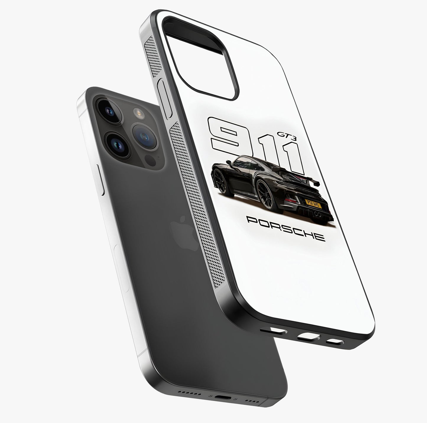 Turbo Legacy Icon Glass Case laid diagonally highlighting side profile, edges and glossy glass shine.