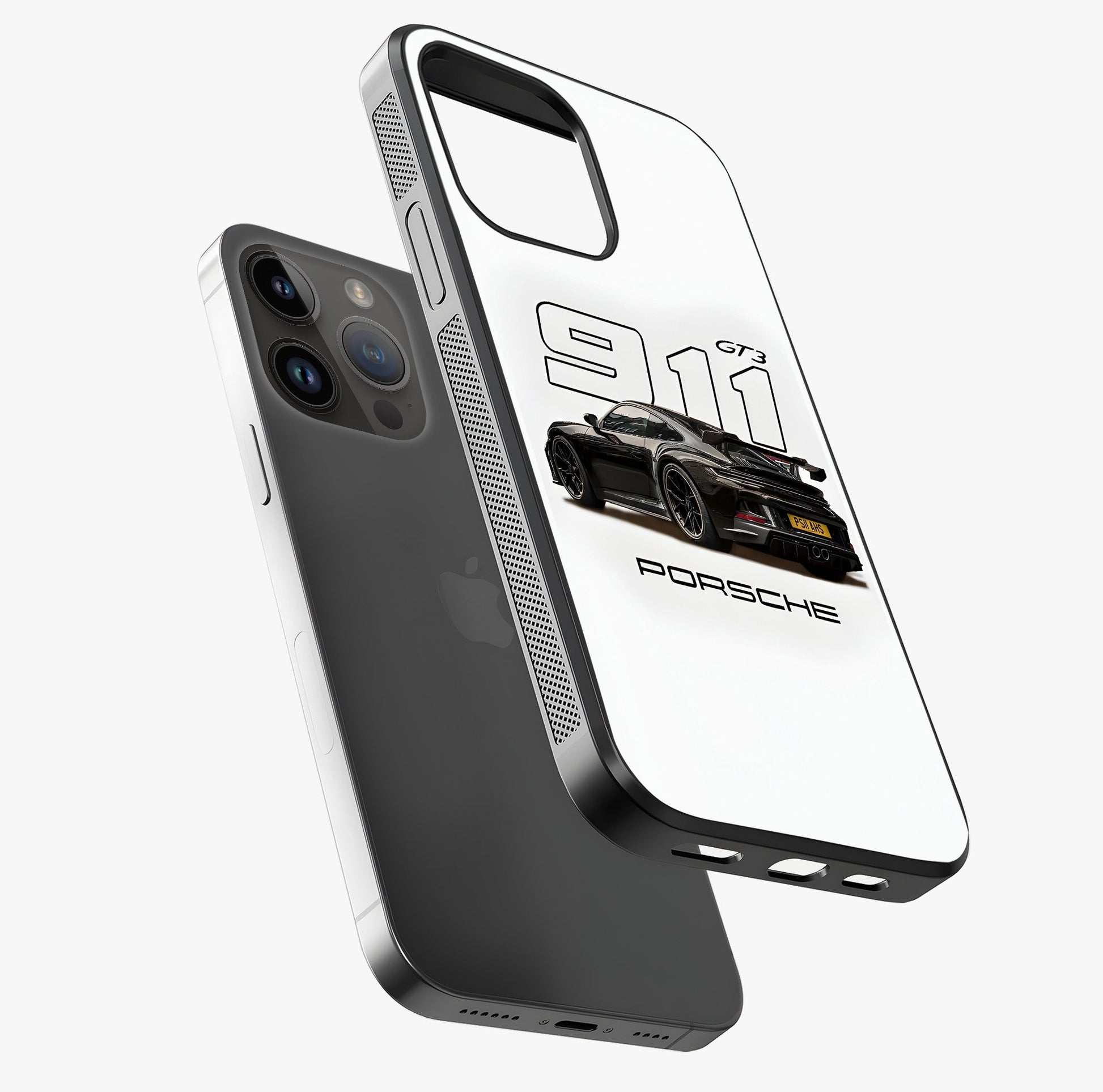 Turbo Legacy Icon Glass Case laid diagonally highlighting side profile, edges and glossy glass shine.