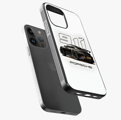 Turbo Legacy Icon Glass Case laid diagonally highlighting side profile, edges and glossy glass shine.