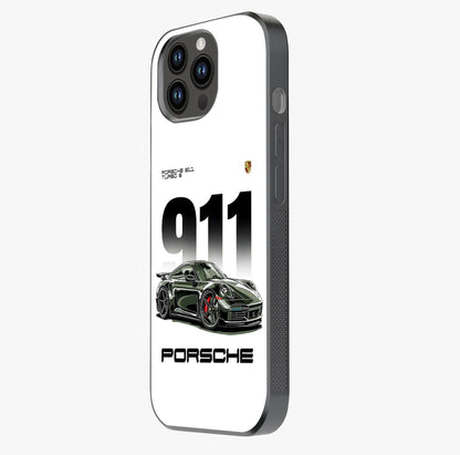911 Turbo Dominance Glass Case photographed in natural light showing reflective finish and design depth.