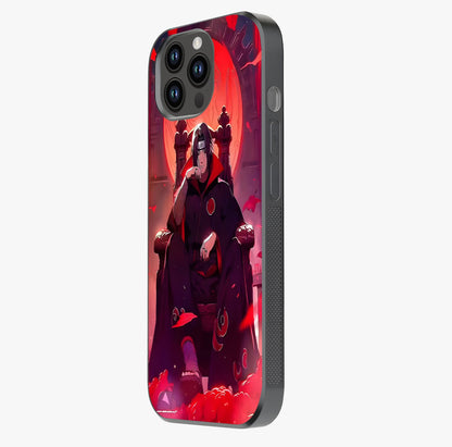 Blood Moon Sovereign Glass Case photographed in natural light showing reflective finish and design depth.