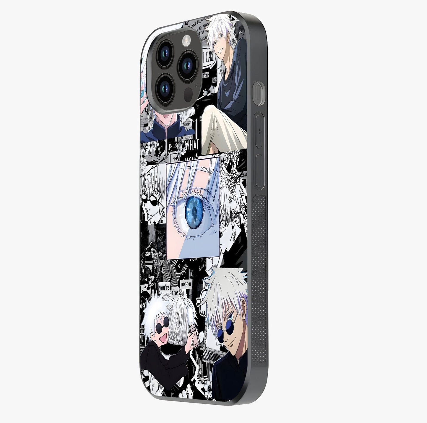 Infinity Sorcerer Chaos Glass Case photographed in natural light showing reflective finish and design depth.
