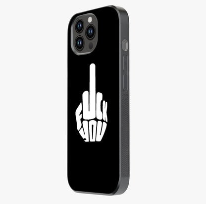 Rebel Mode On Glass Case photographed in natural light showing reflective finish and design depth.