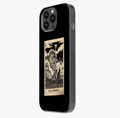 The Empress Glass Case photographed in natural light showing reflective finish and design depth.