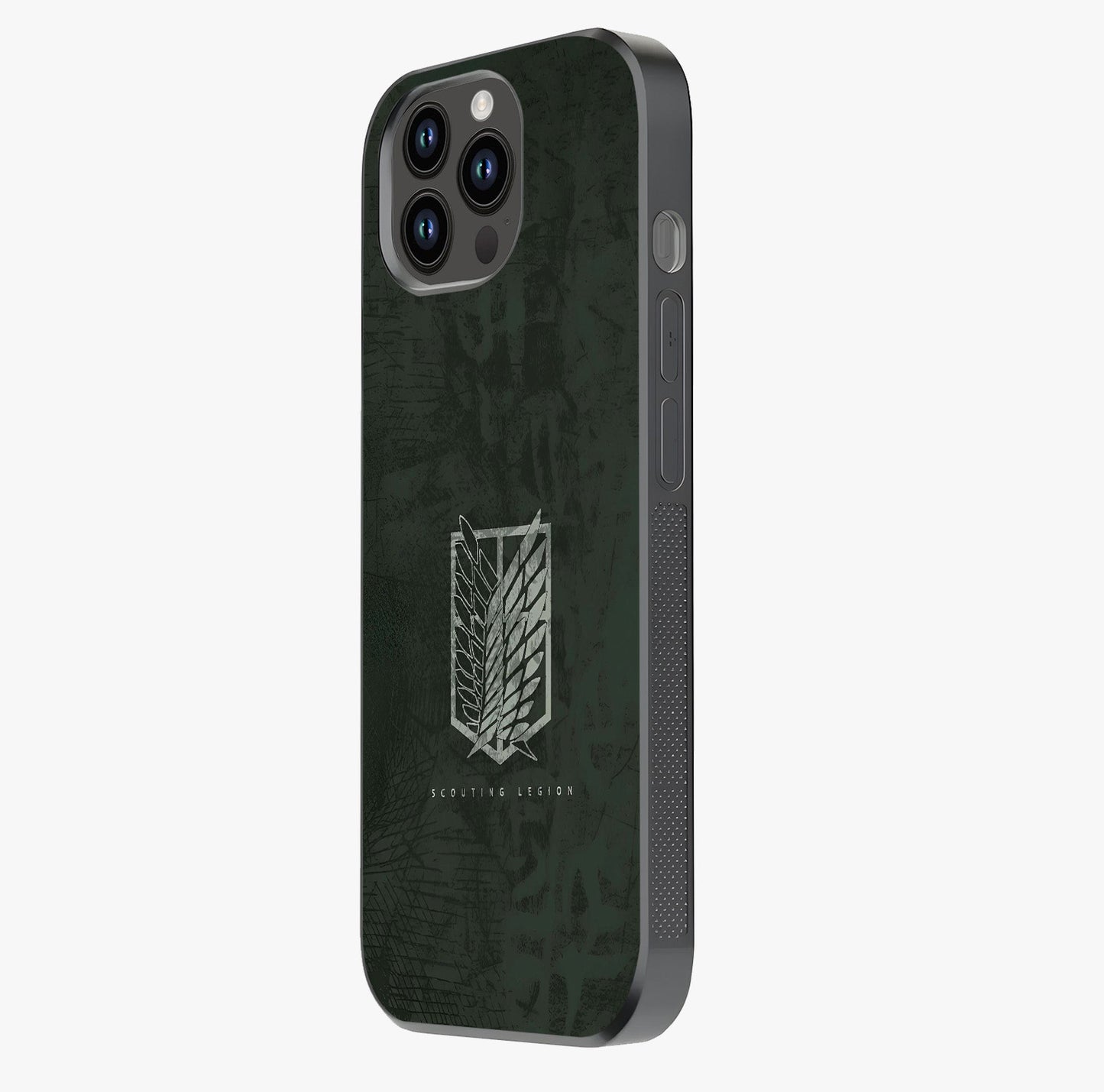 Wings Of Freedom Glass Case photographed in natural light showing reflective finish and design depth.