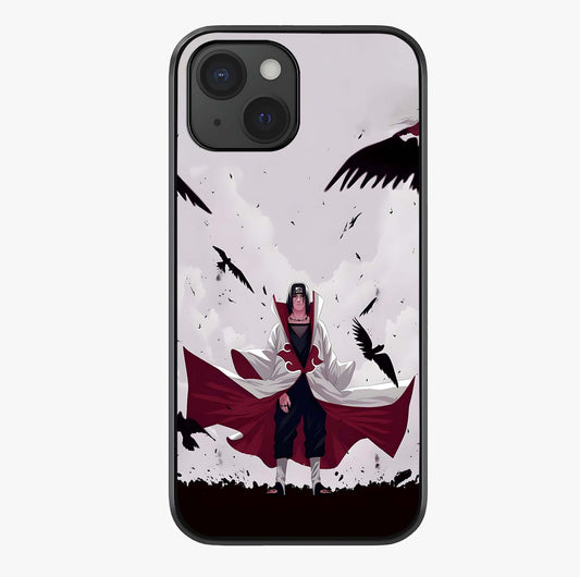Crimson Crow Ascension Glass Case showing full back design in clean flat view with glossy glass finish.