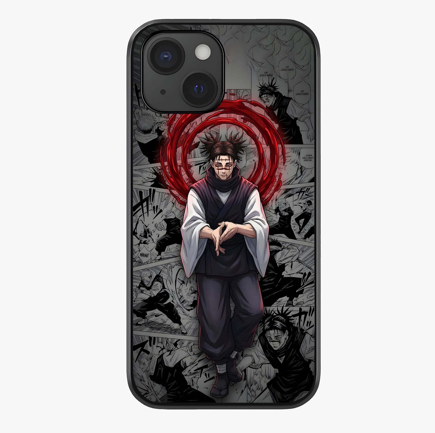 Cursed Ritual Ascension Glass Case showing full back design in clean flat view with glossy glass finish.