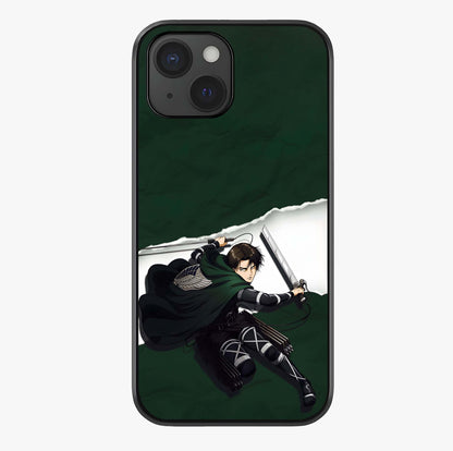 Emerald War Vanguard Glass Case showing full back design in clean flat view with glossy glass finish.