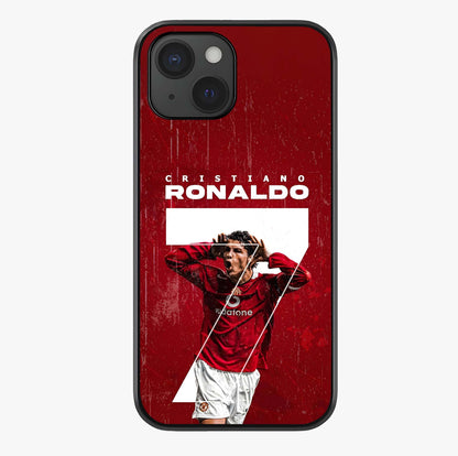 Goal Celebration Legacy Glass Case showing full back design in clean flat view with glossy glass finish.