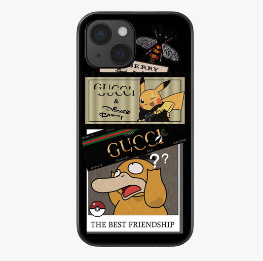 Gucci Play Mashup Glass Case showing full back design in clean flat view with glossy glass finish.