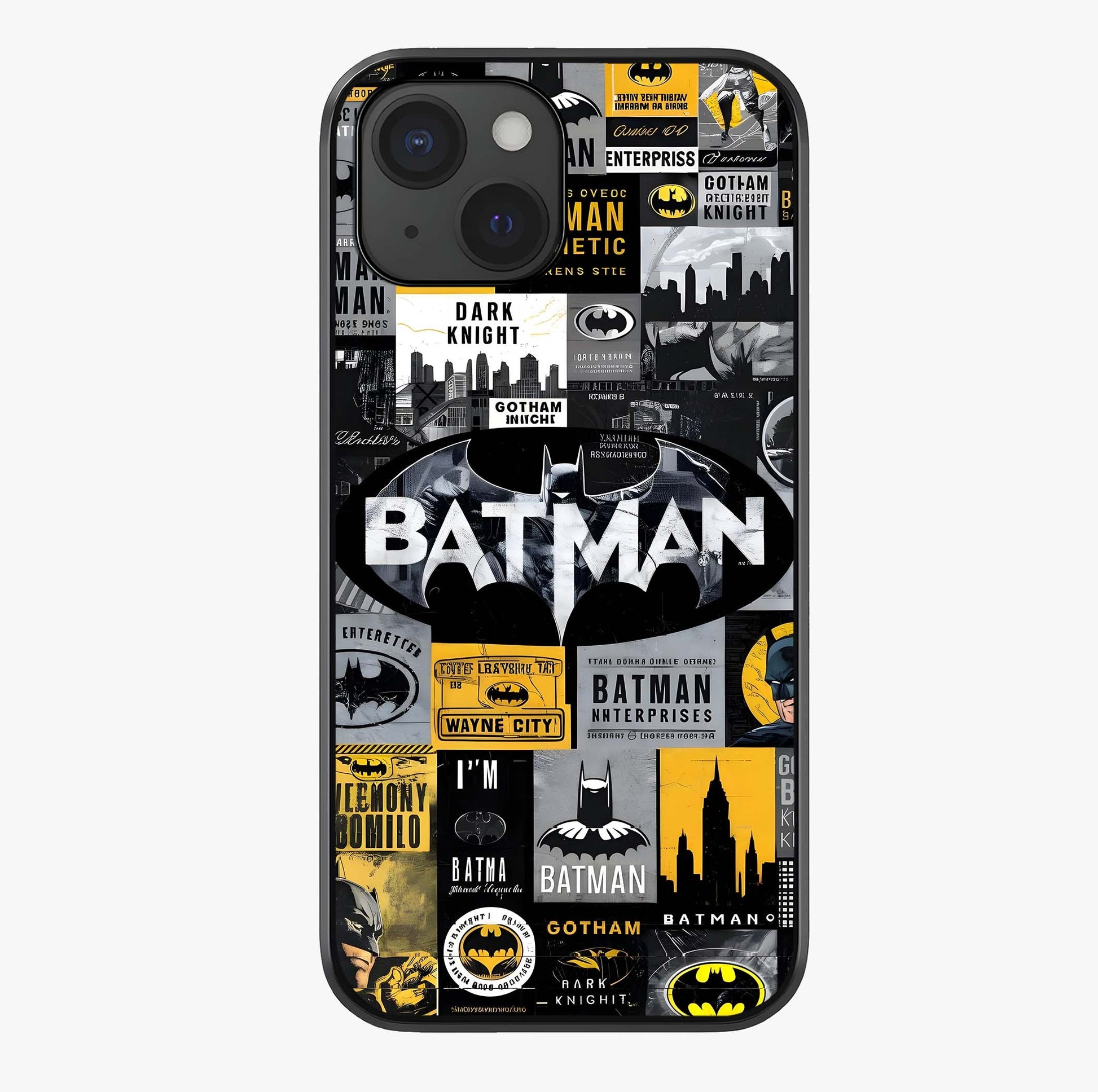 Knight Gotham Rise Glass Case showing full back design in clean flat view with glossy glass finish.