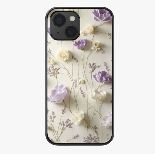 Lilac Breeze Harmony Glass Case showing full back design in clean flat view with glossy glass finish.