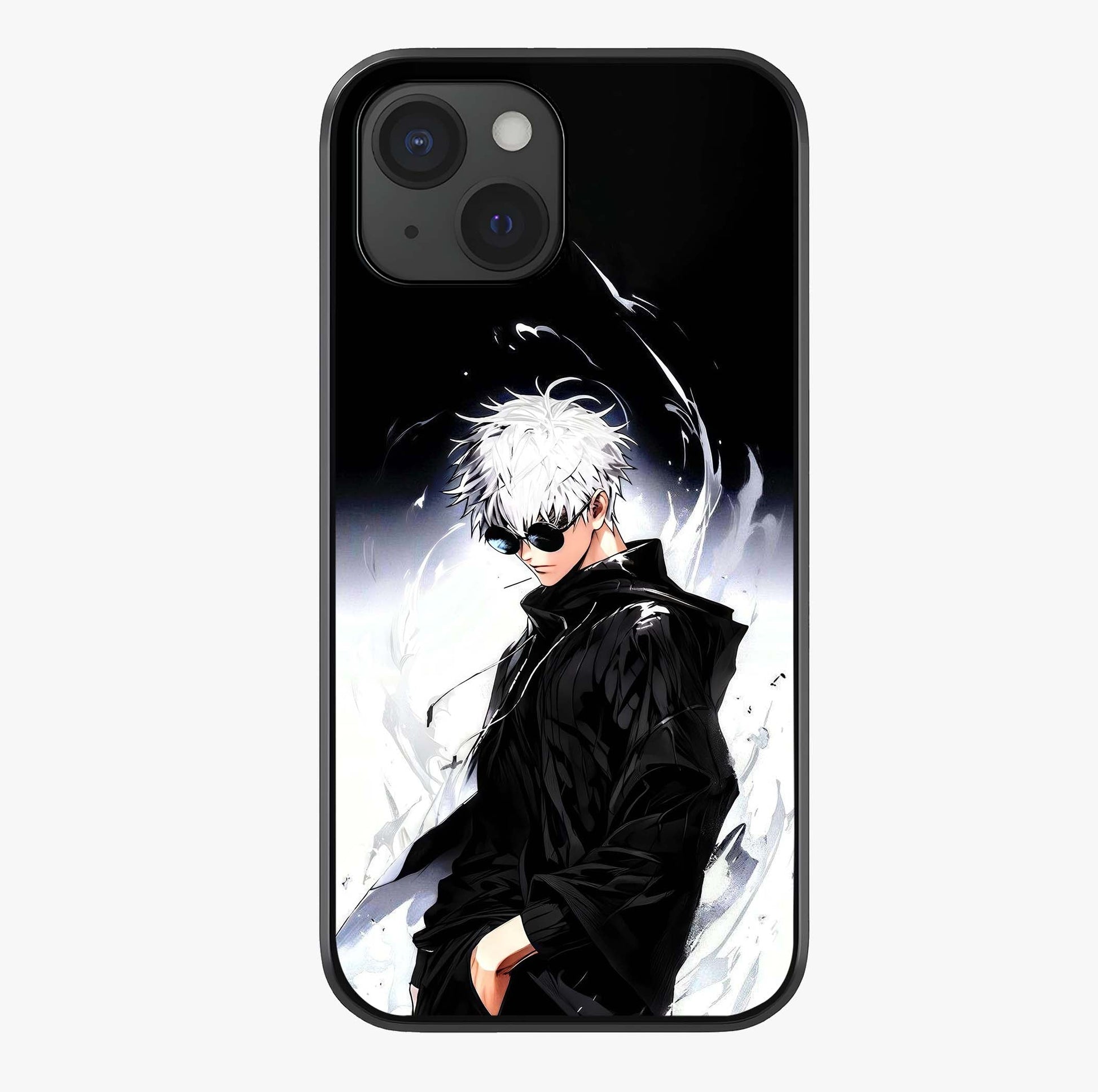 Limitless Shadow King Glass Case showing full back design in clean flat view with glossy glass finish.
