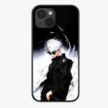 Limitless Shadow King Glass Case showing full back design in clean flat view with glossy glass finish.